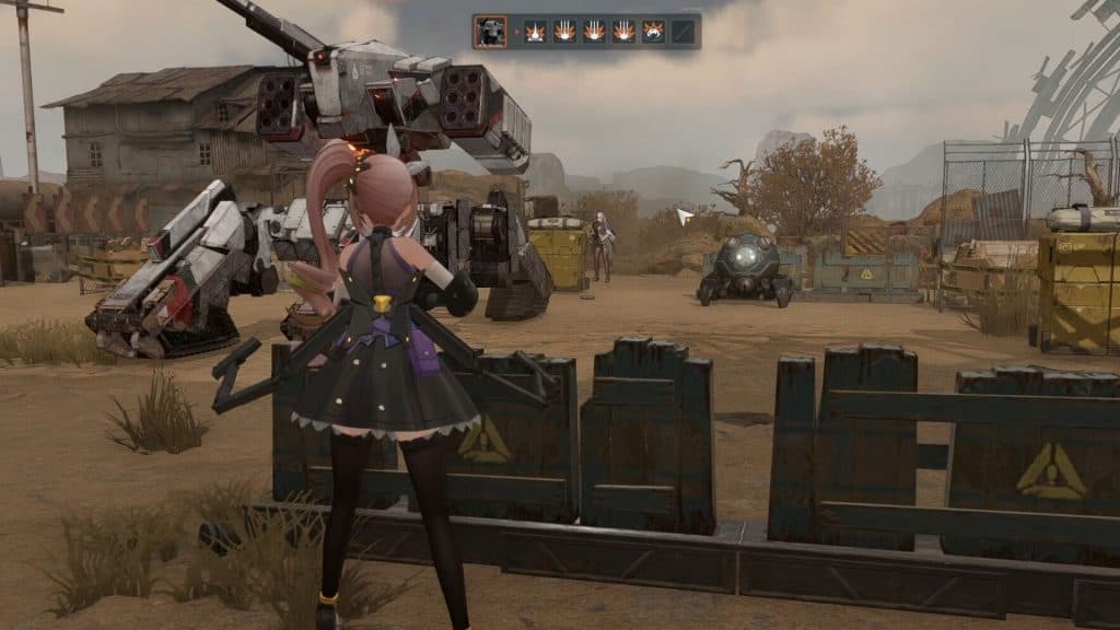 An image of Girls' Frontline 2 combat gameplay.