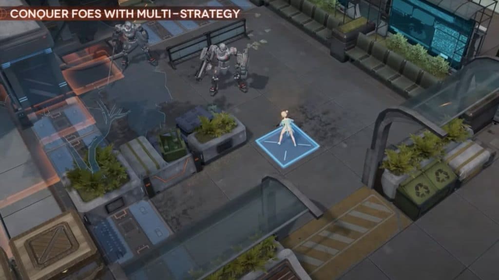 A screenshot of Girls' Frontline 2 gameplay from the official release trailer.