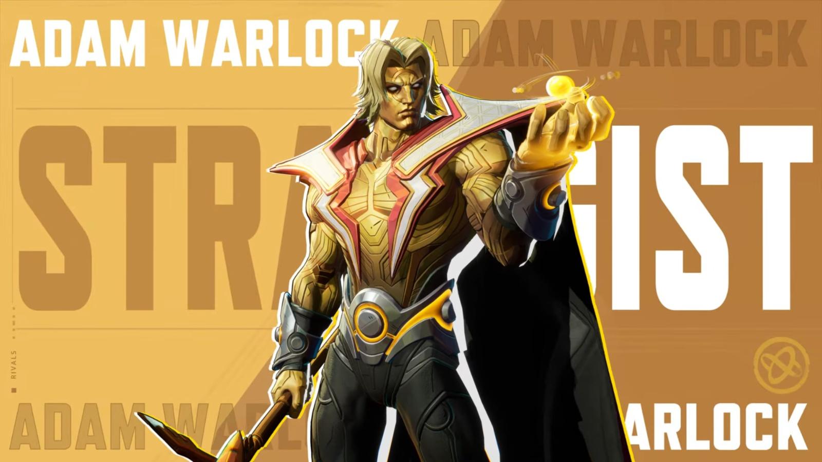 A screenshot featuring Adam Warlock in Marvel Rivals.