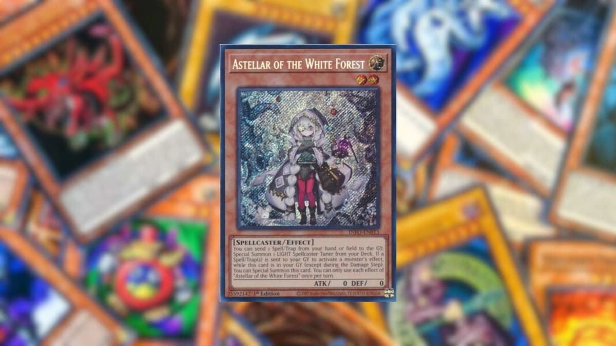 The Astellar of the White Forest card from Yu-Gi-Oh! Infinite Forbidden