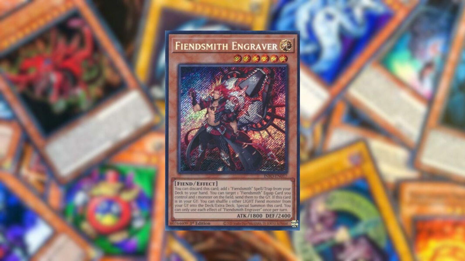 The Fiendsmith Engraver card from Yu-Gi-Oh! Infinite Forbidden