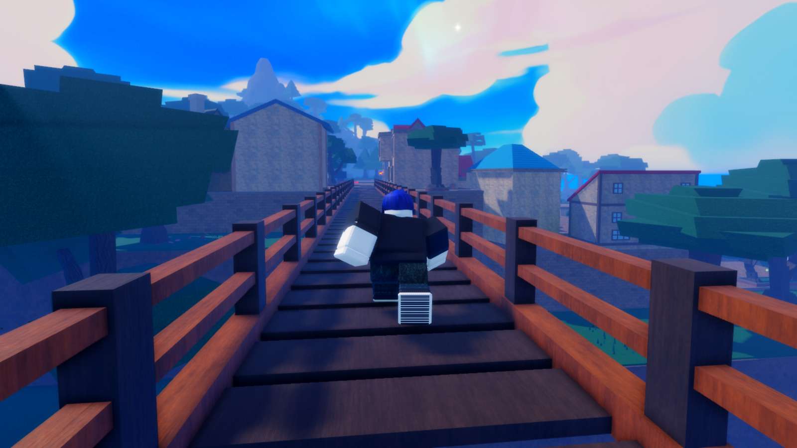 block running in a bridge in Hunter Era