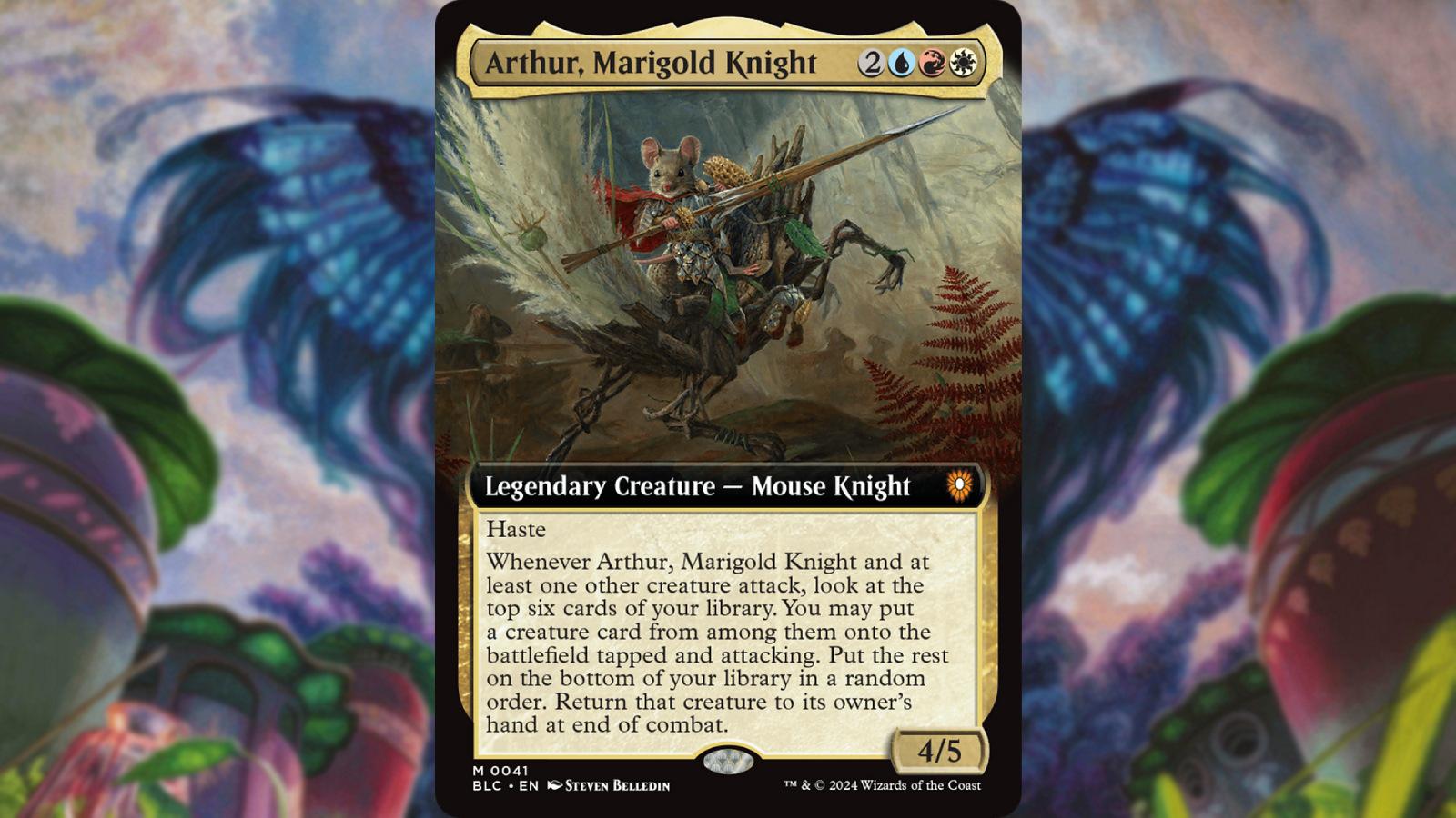 MTG Bloomburrow Arthur, Marigold Knight