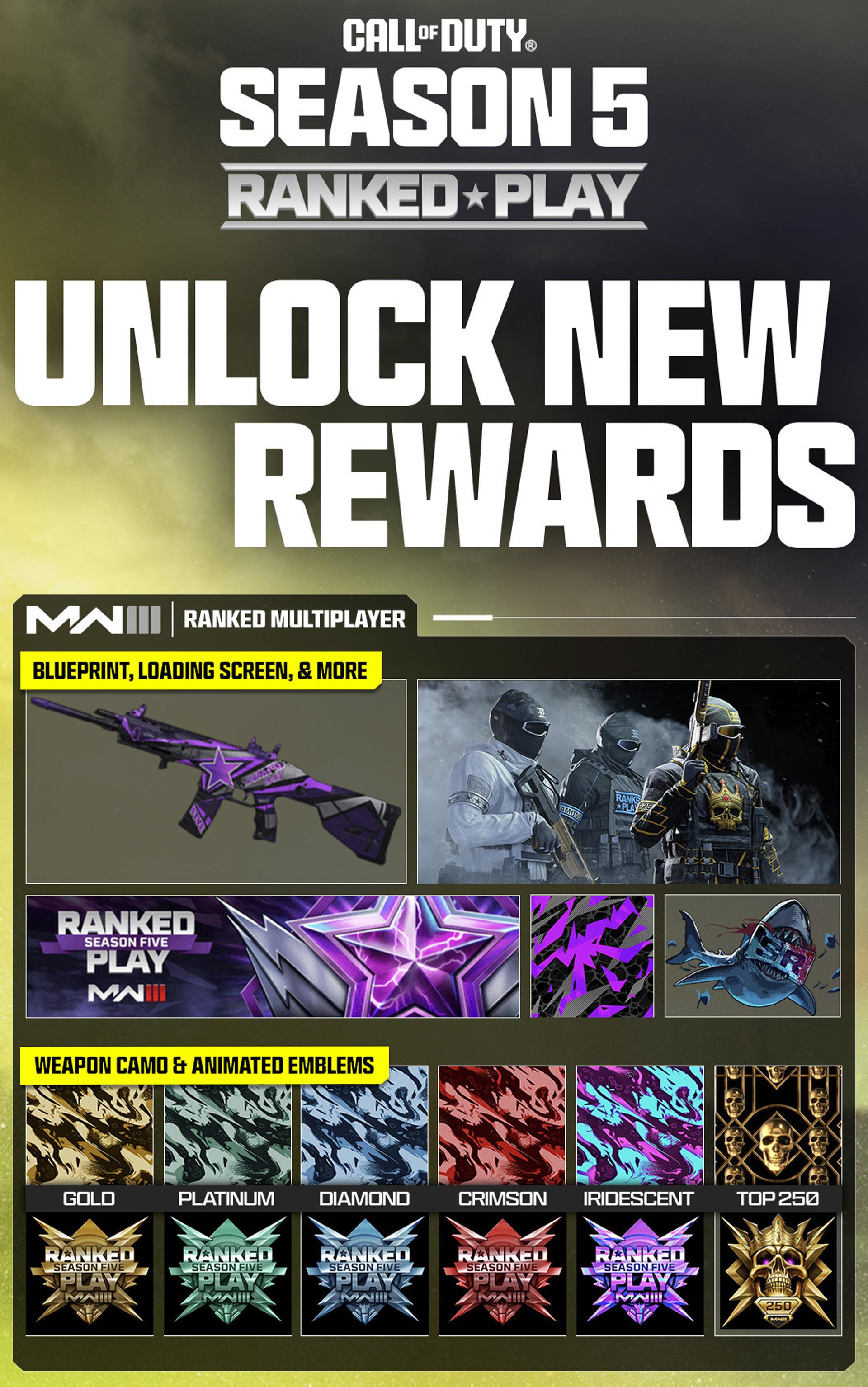 MW3 Season 5 ranked rewards