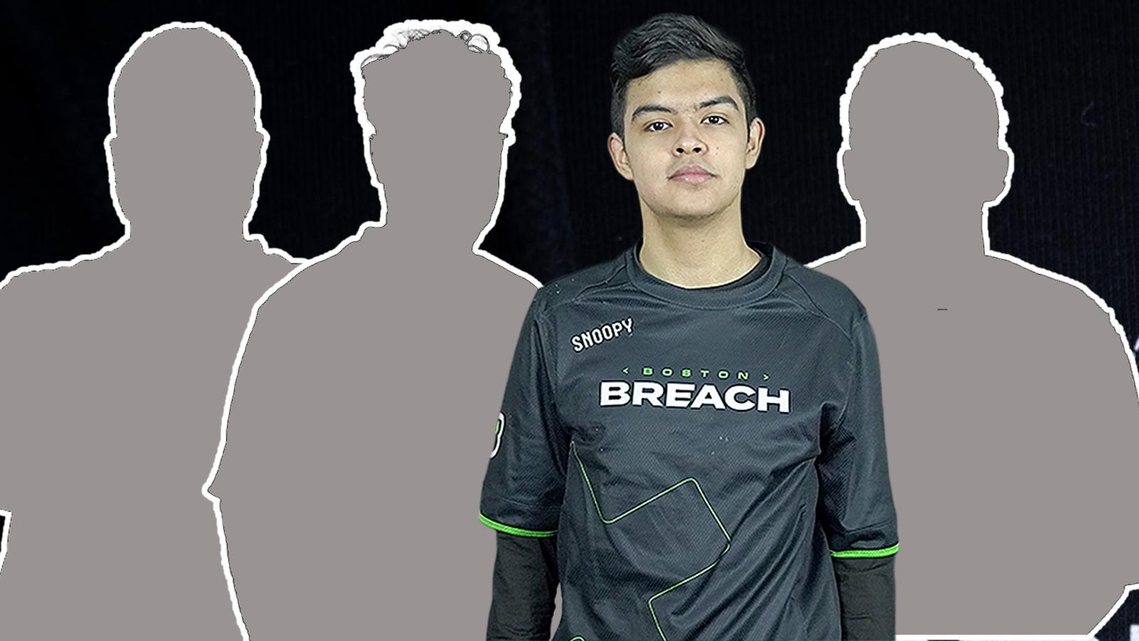 Snoopy on Boston Breach with three mystery players