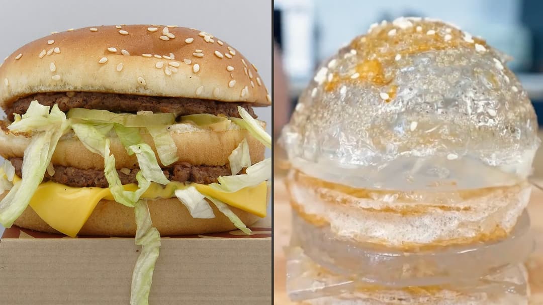People in disbelief over “cursed” transparent Big Mac