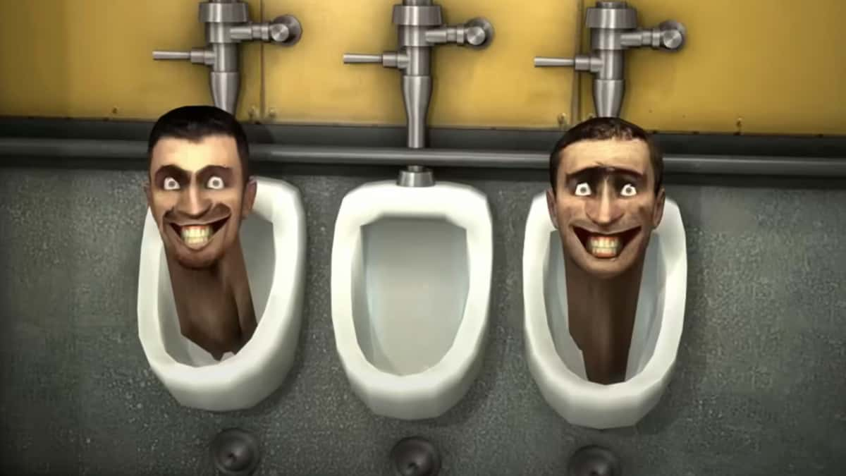 Two heads from Skibidi toilet