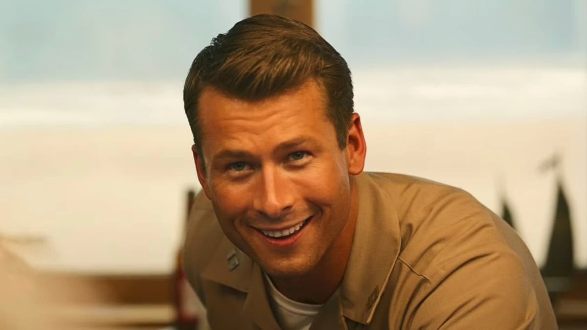 Glenn Powell as Hangman in Top Gun: Maverick