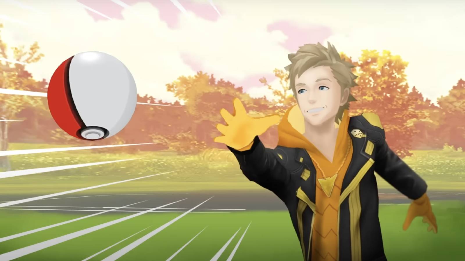 Key art shows a Pokemon Go character throwing a Poke Ball
