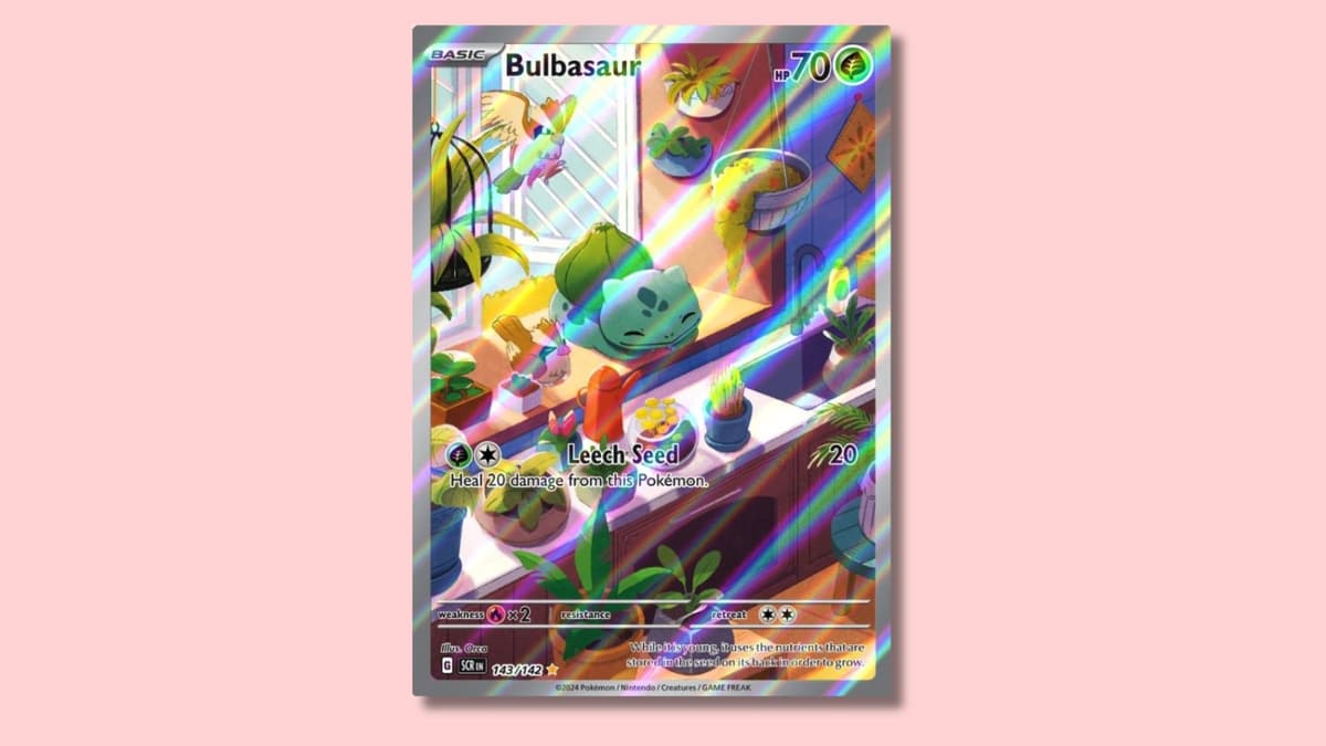 Bulbasaur Pokemon card.