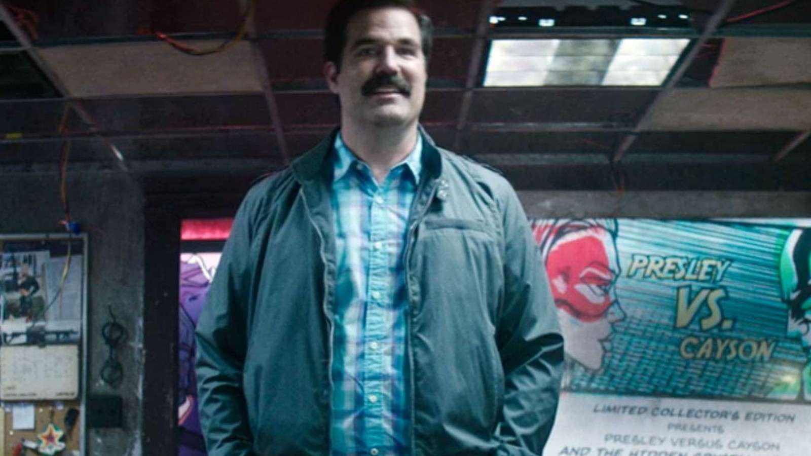 Rob Delaney addressing Deadpool in Deadpool 2.