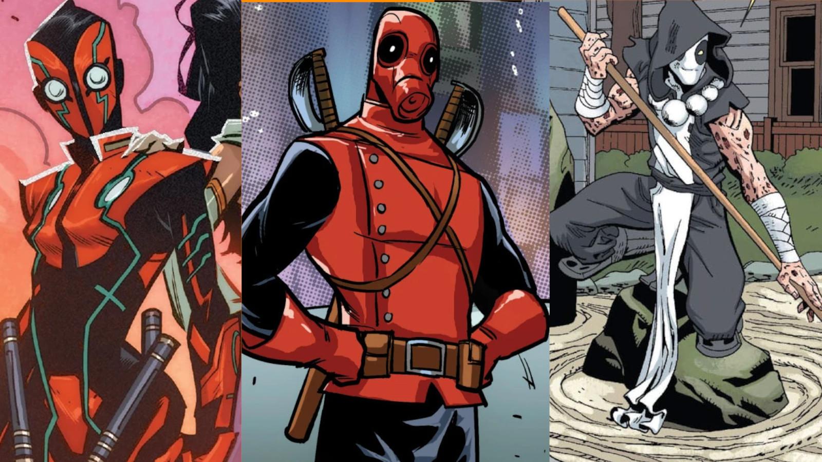 Deadpool 2099, Golden Age Deadpool, and Zenpool ar ein the Deadpool Corps.