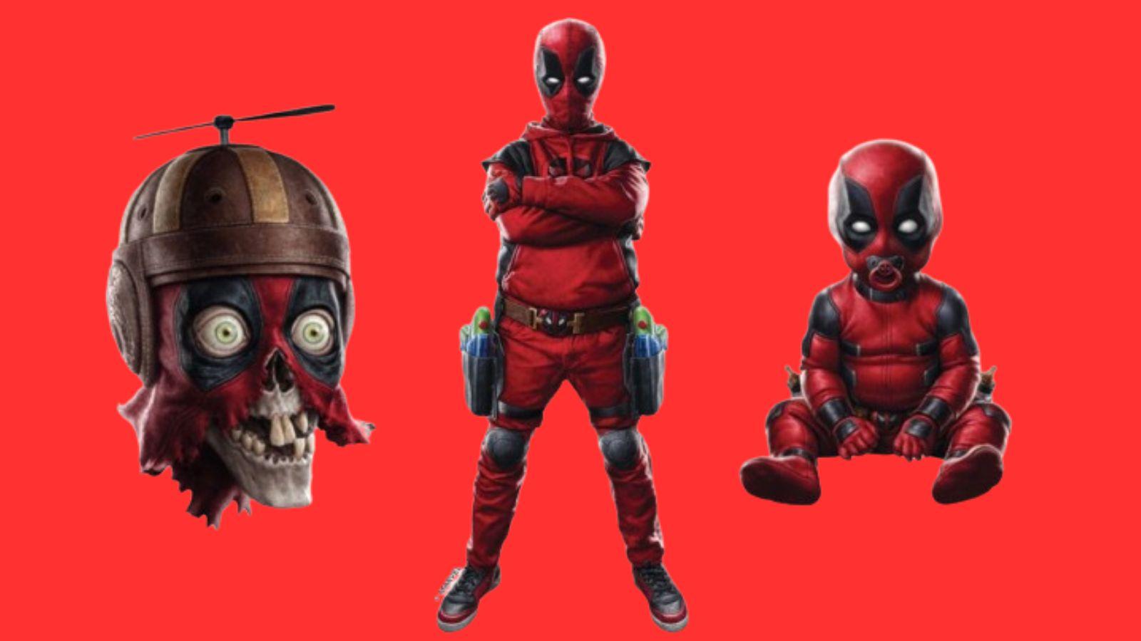 Different variants of Deadpool