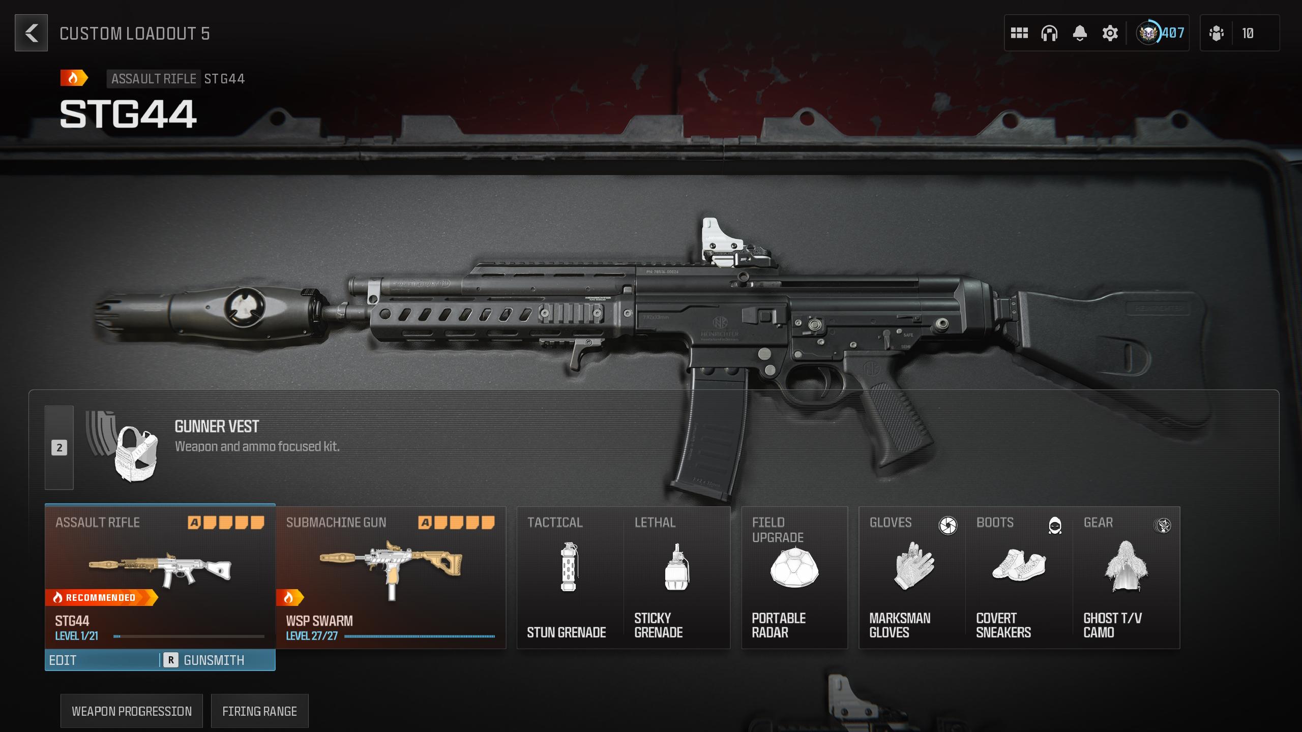 The best perks and equipment to use with the STG44 in Modern Warfare 3.