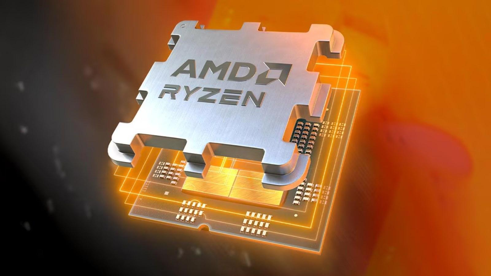 CG Render of an AMD AM5 CPU