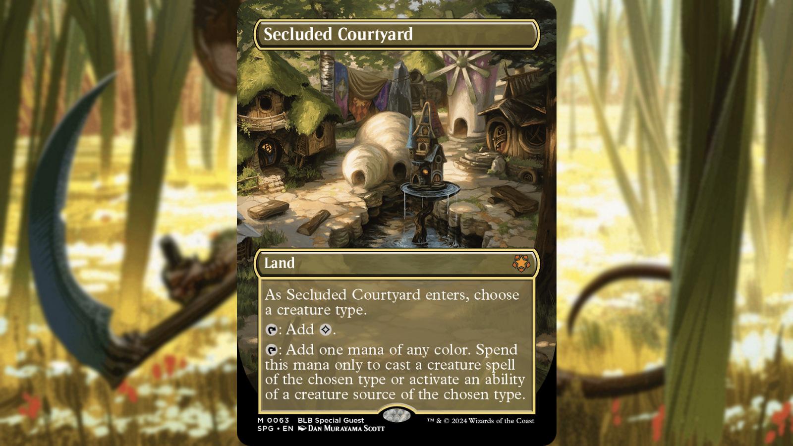 MTG Bloomburrow Secluded Courtyard