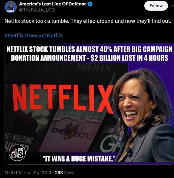 Why are people canceling Netflix? Kamala Harris controversy explained