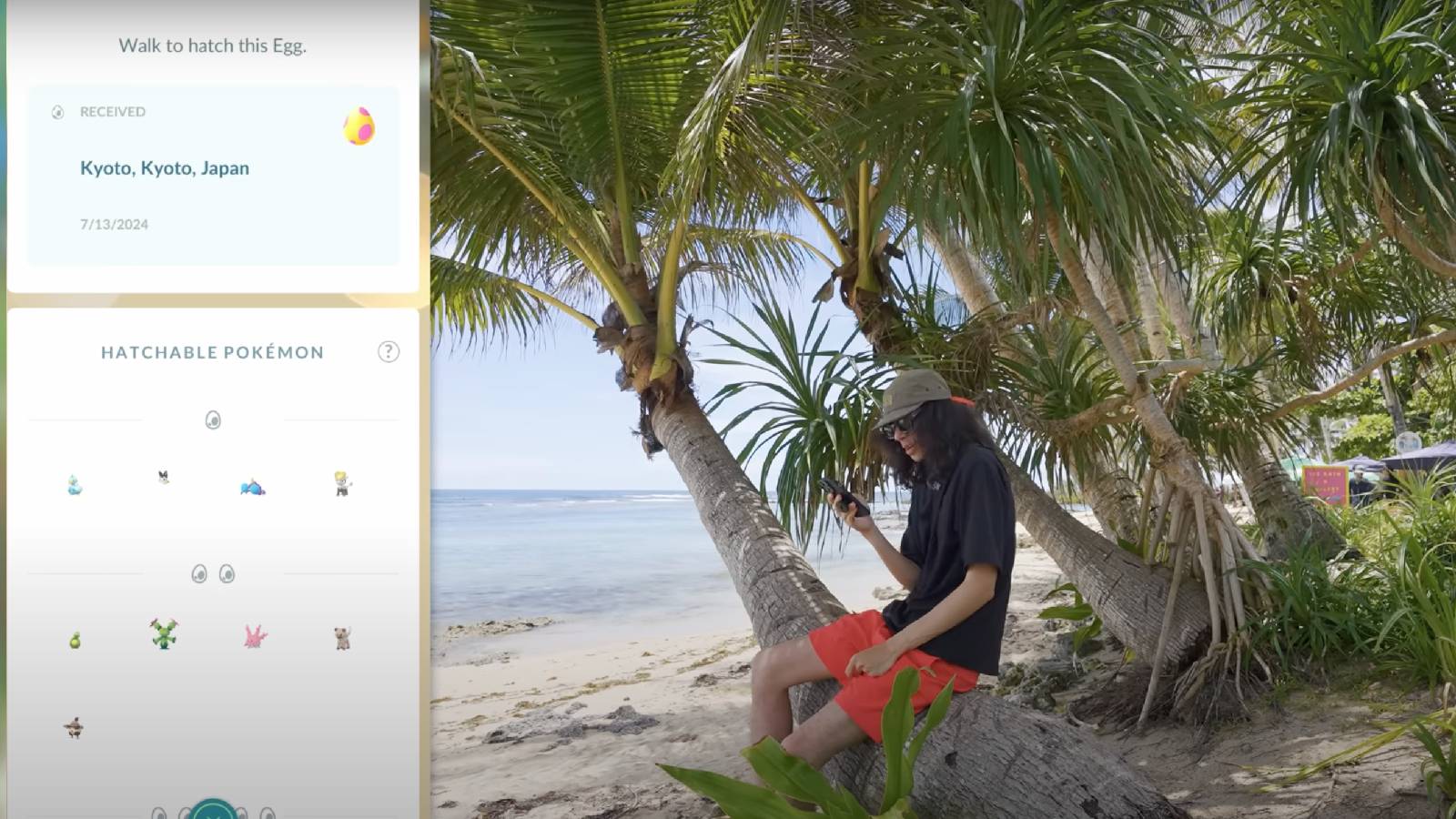 YouTuber Trainer Tips explores a remote location while playing Pokemon Go