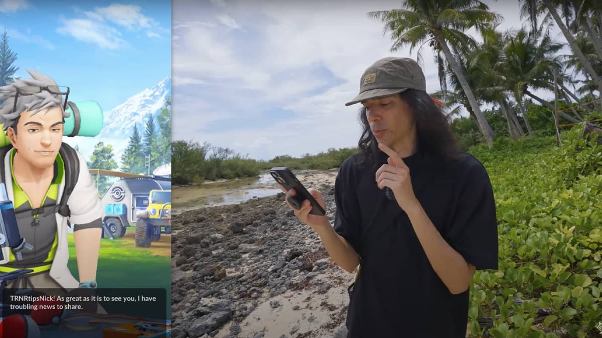 YouTuber Trainer Tips explores a remote location while playing Pokemon Go