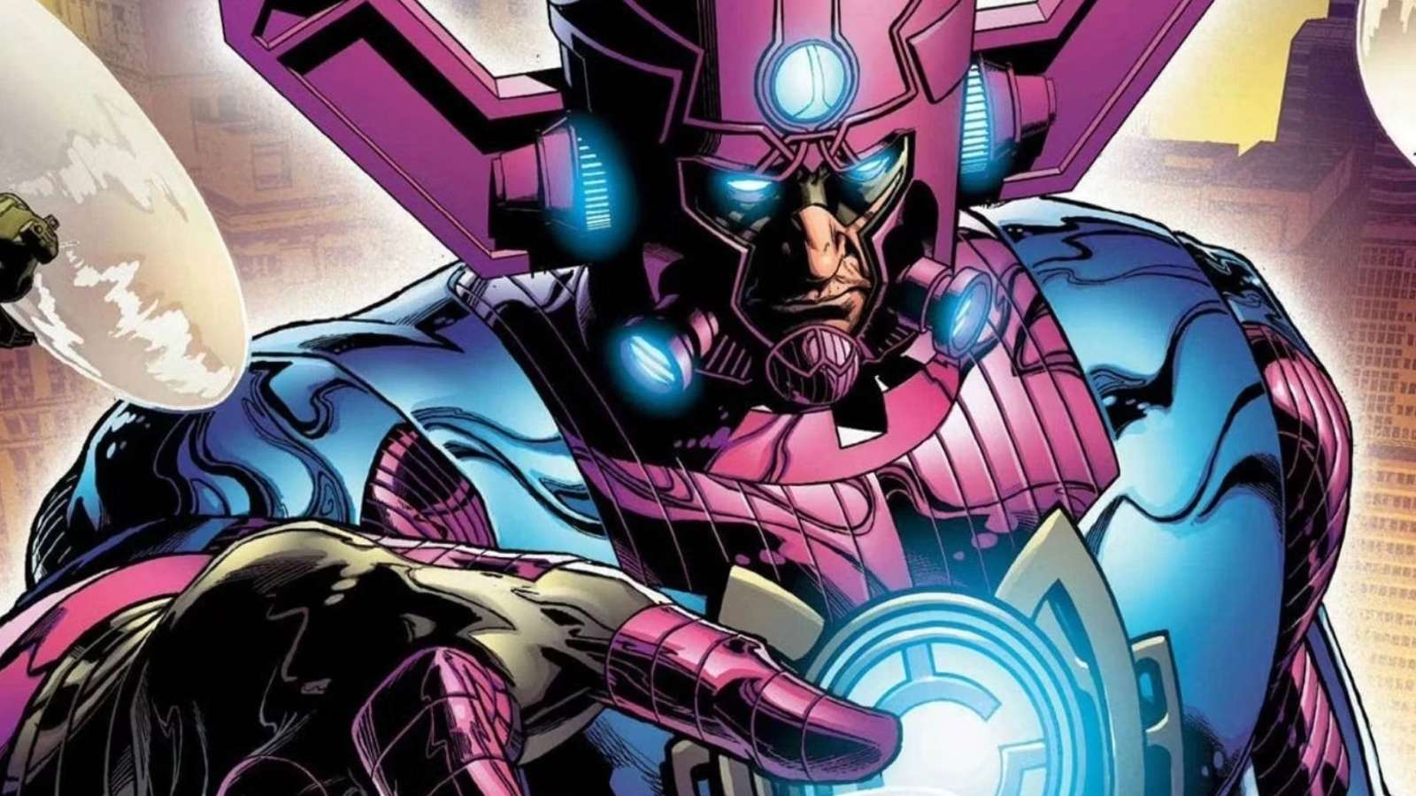 A Marvel comic panel of Galactus, who will appear in The Fantastic Four