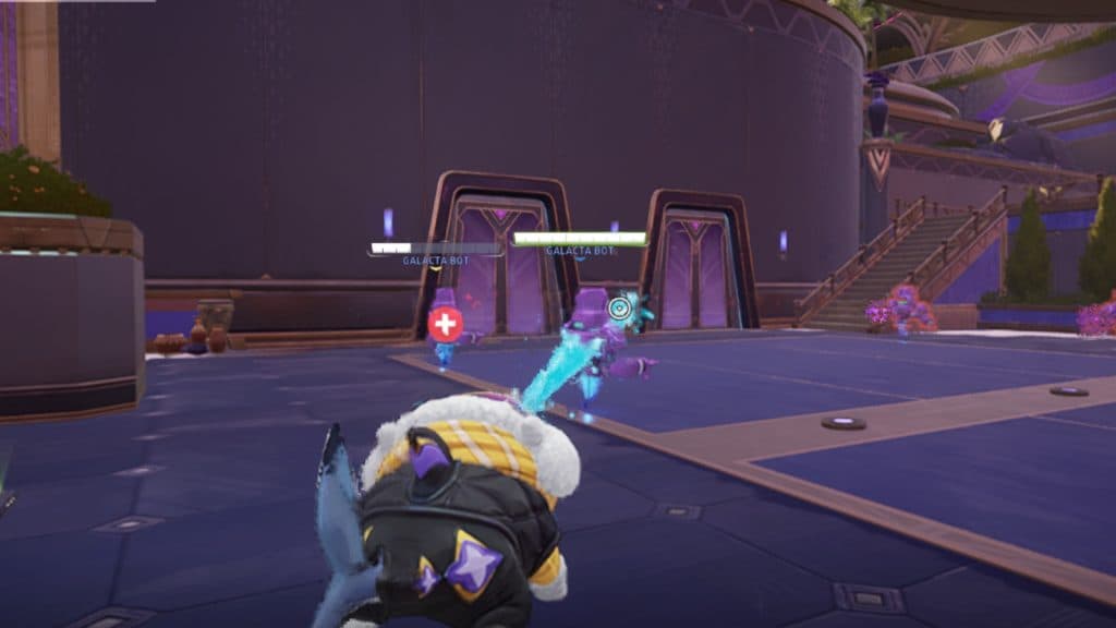 A screenshot featuring Jeff healing an ally in Marvel Rivals.