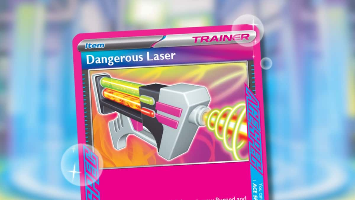 Dangerous Laser ACE SPEC Pokemon with Neutralization Zone background.