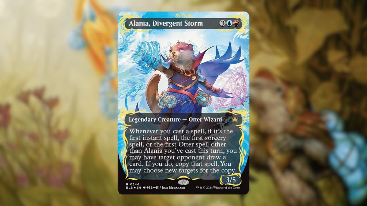 MTG Bloomburrow Raised Foil Anime Cards Alania Divergent Storm