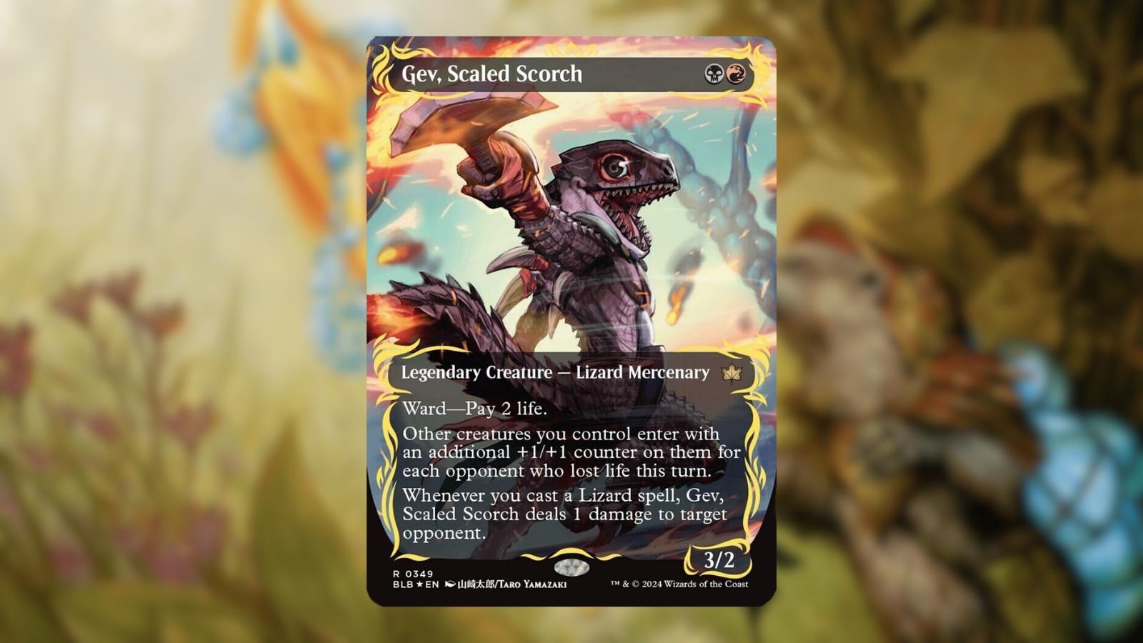 MTG Bloomburrow Raised Foil Anime Cards Gev Scaled Scorch