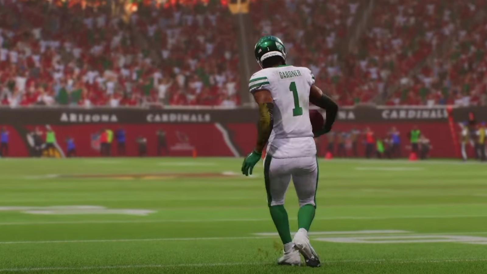 An image of Sauce Gardner in Madden 25.