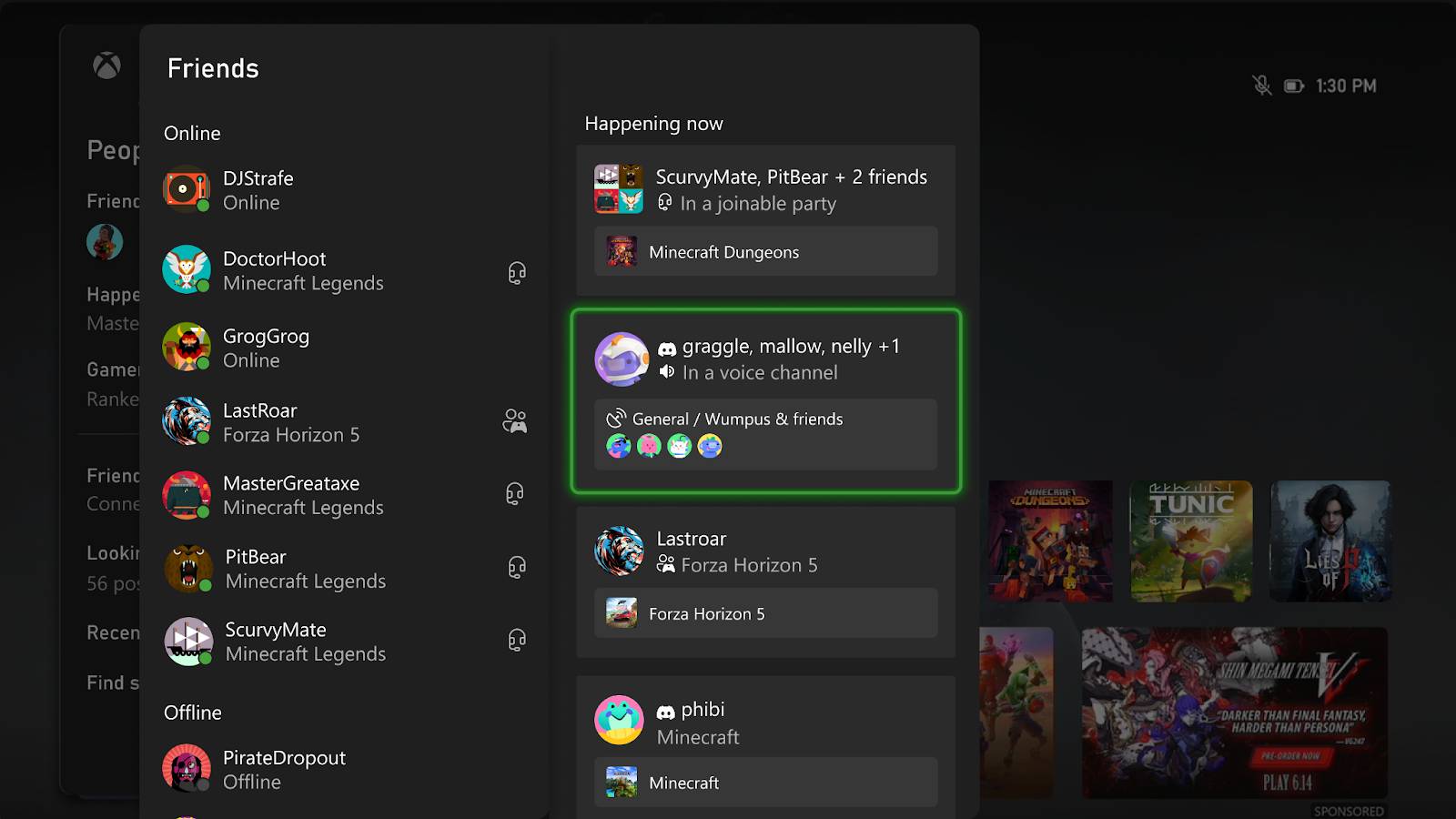 Screenshot from the official Discord blog showing off the upcoming Xbox update.