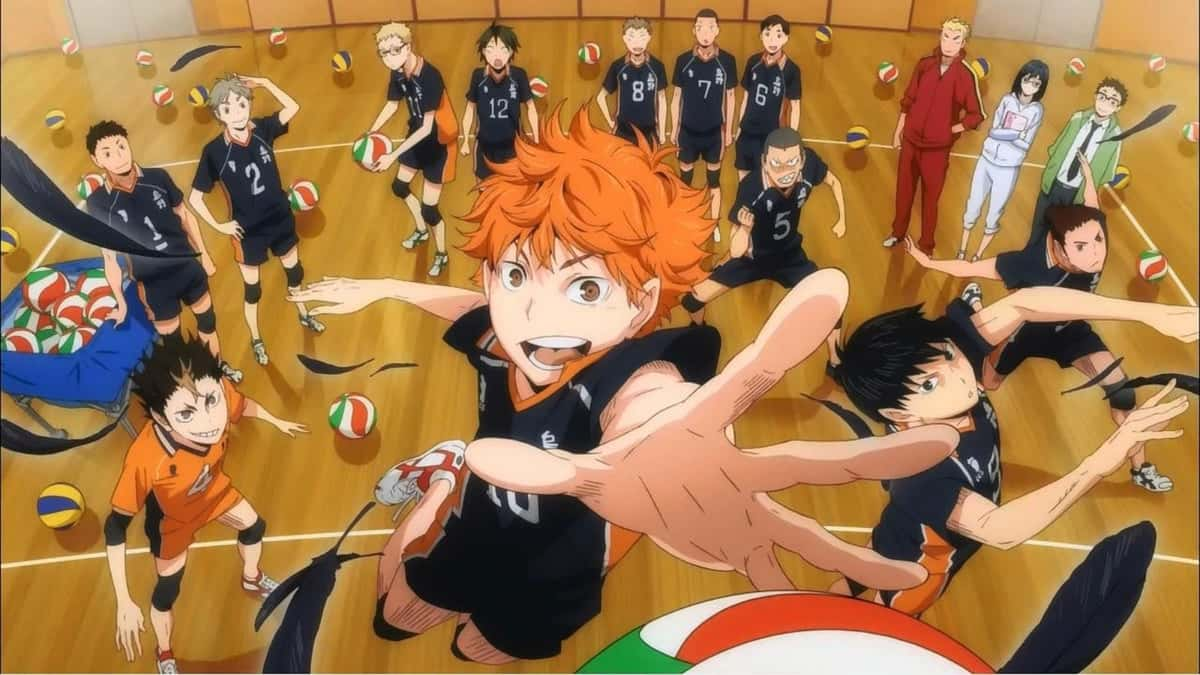 Karasuno team in Haikyuu!!