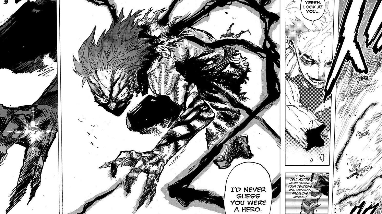 Deku vs. Shigaraki fight in My Hero Academia