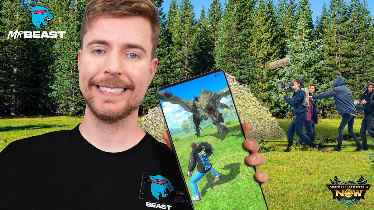 MrBeast holding a phone