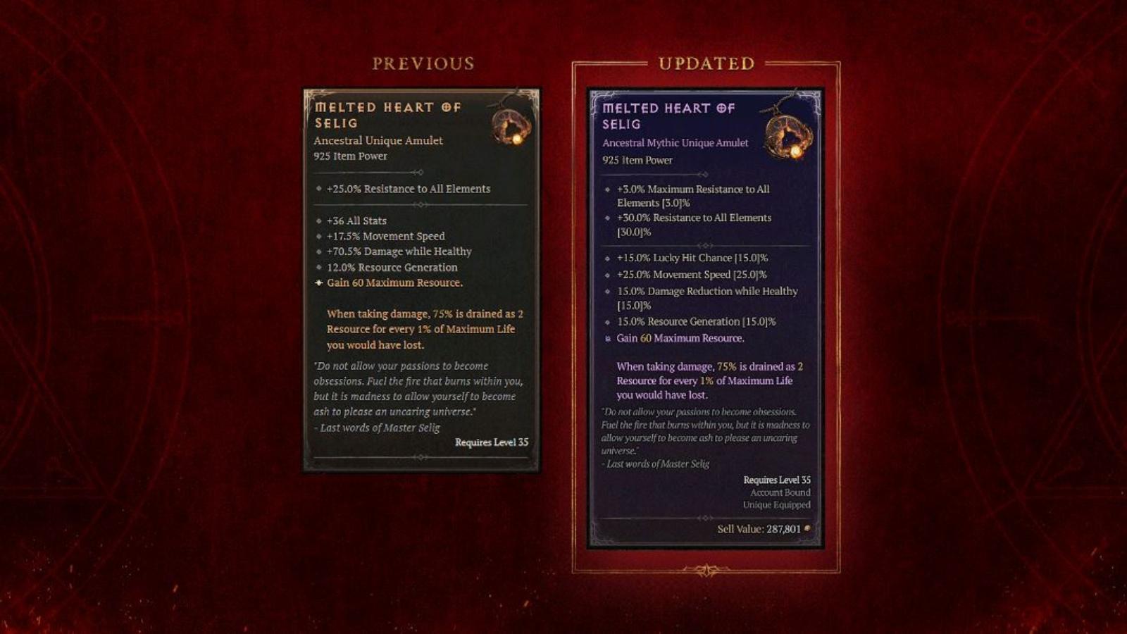 Diablo 4 Season 5 Uber Unique buffs: Mythic Uniques