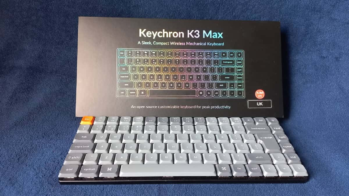 Keychron K3 Max keyboard with box