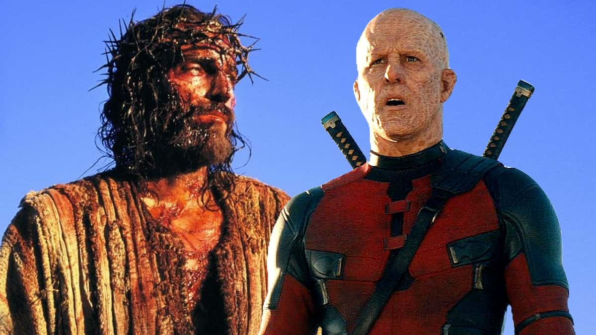 Jesus in The Passion of the Chris and Deadpool from Deadpool & Wolverine