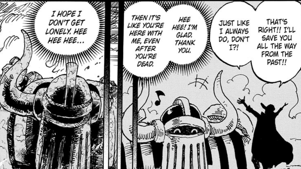 One Piece Iron Giant and Joyboy in Chapter 1122