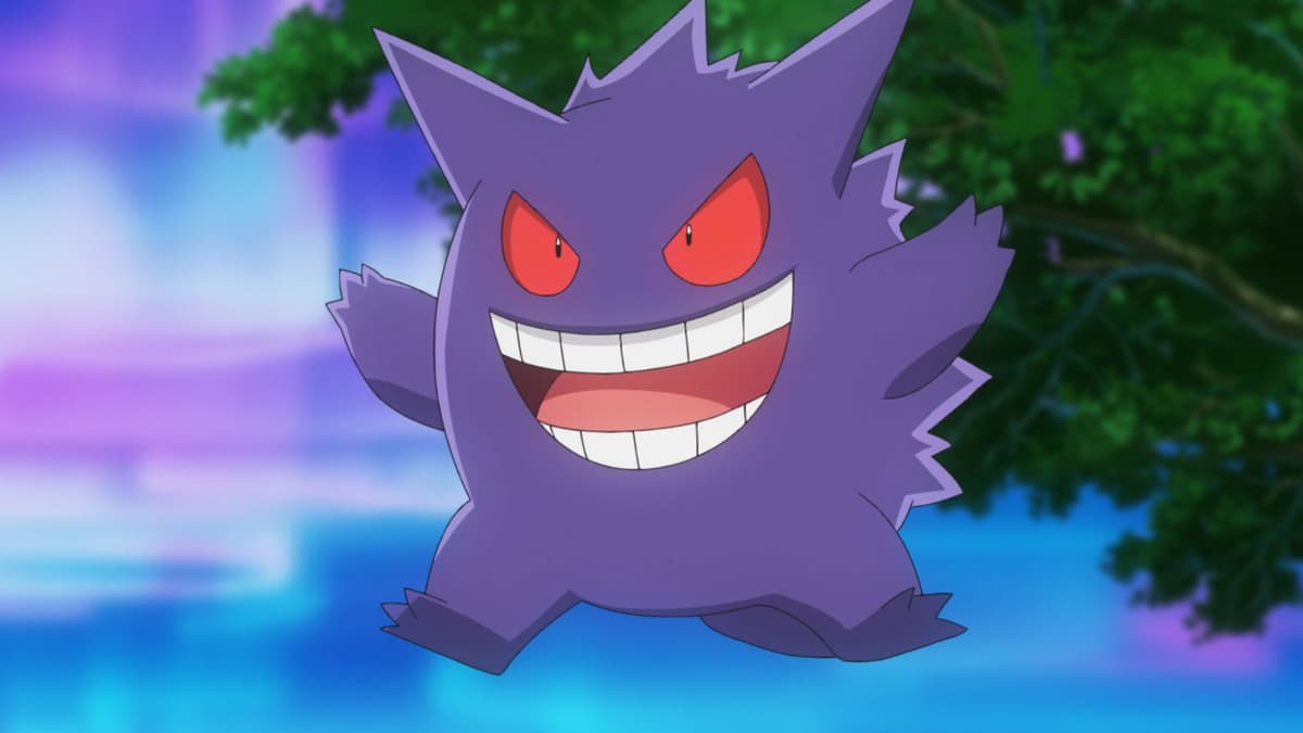 Gengar from the Pokemon anime.