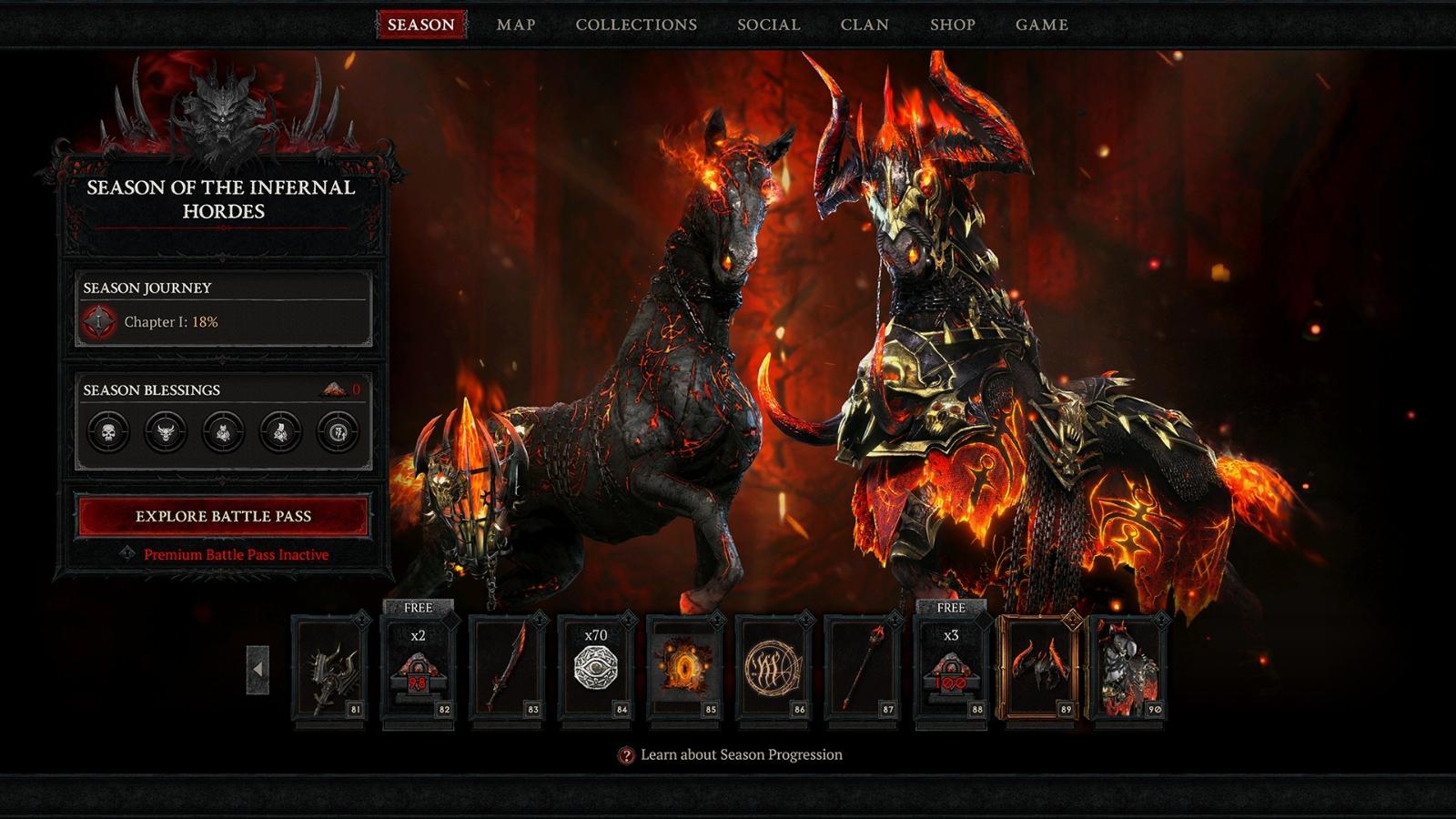 Diablo 4 Season 5 Battle Pass Mount