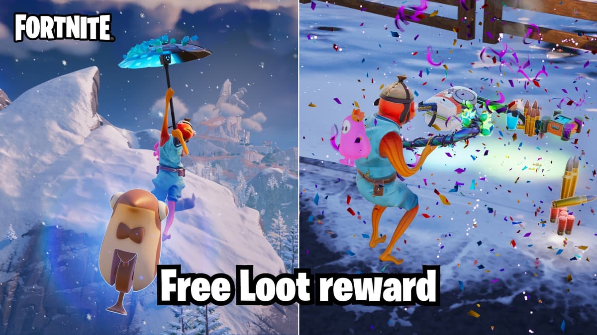 Free Loot Reward by completing Fall Guys course in Fortnite