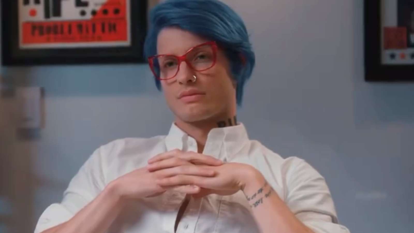 matt rife with blue hair