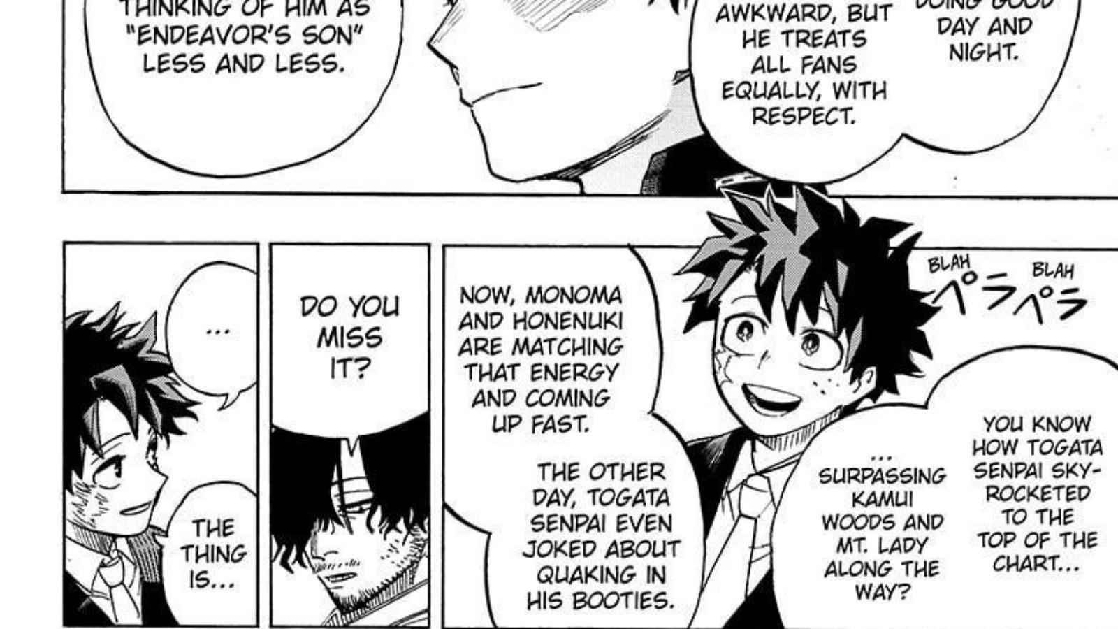 Shoto, Deku and Aizawa in My Hero Academia