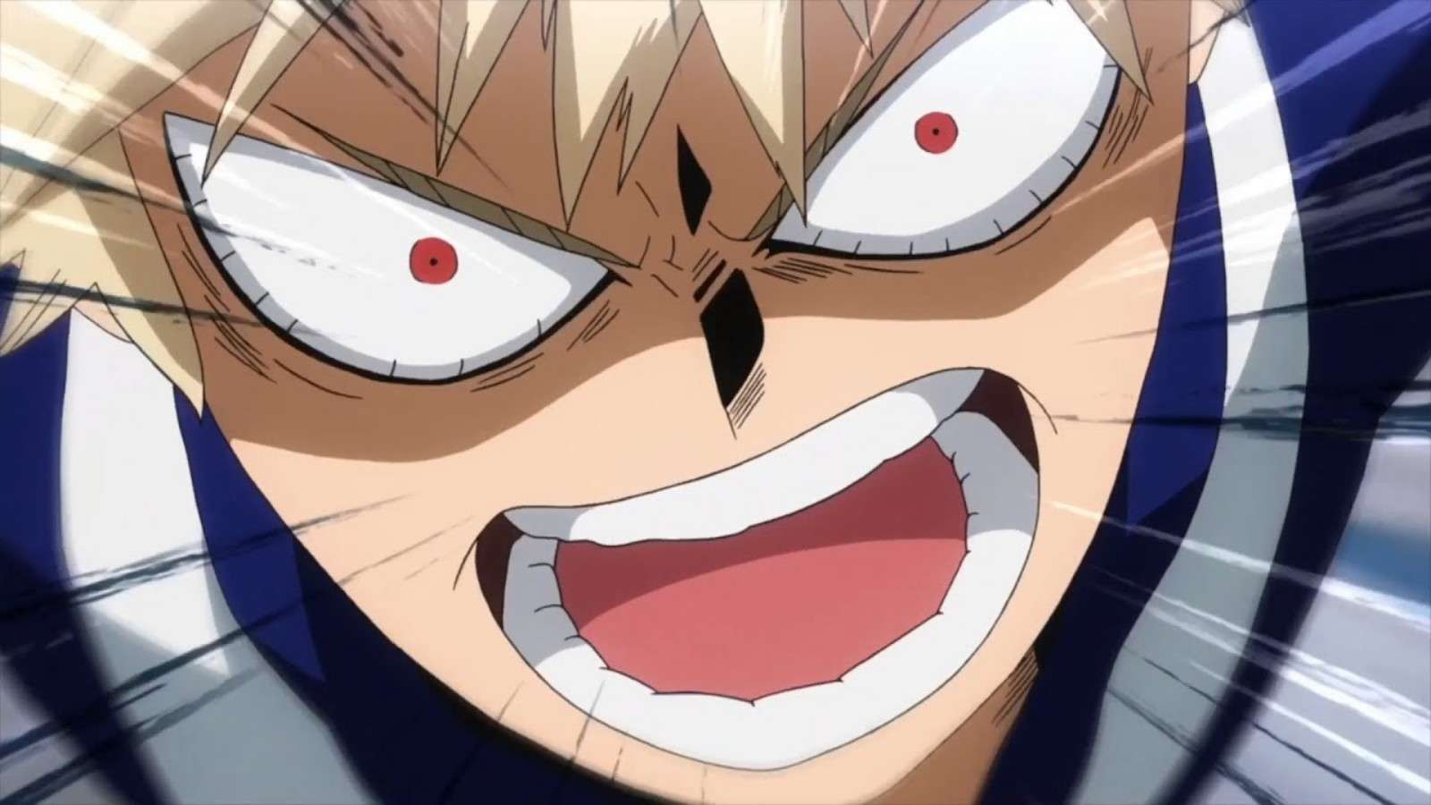 Bakugo angry in My Hero Academia