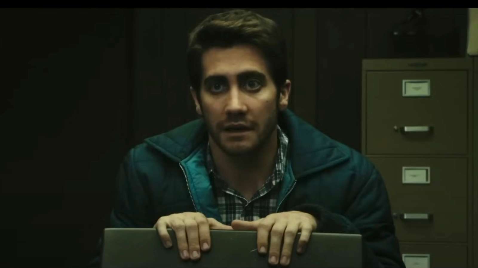 Jake Gyllenhaal as political cartoonist Robert Graysmith in Zodiac