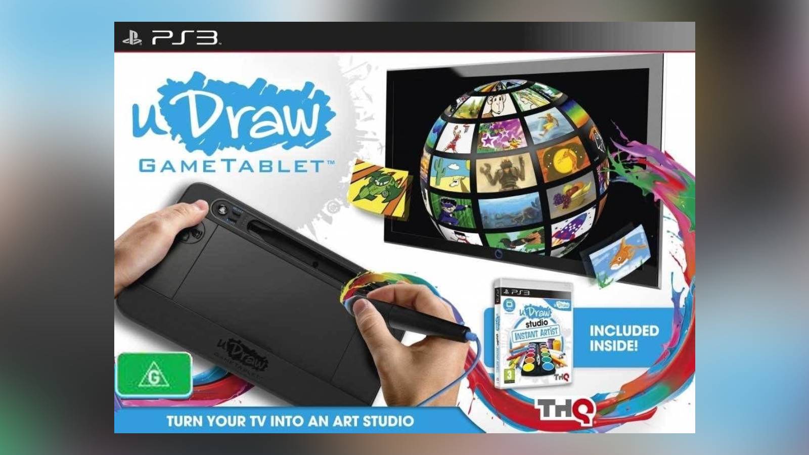 Boxart of the PS3 version of the uDraw tablet.