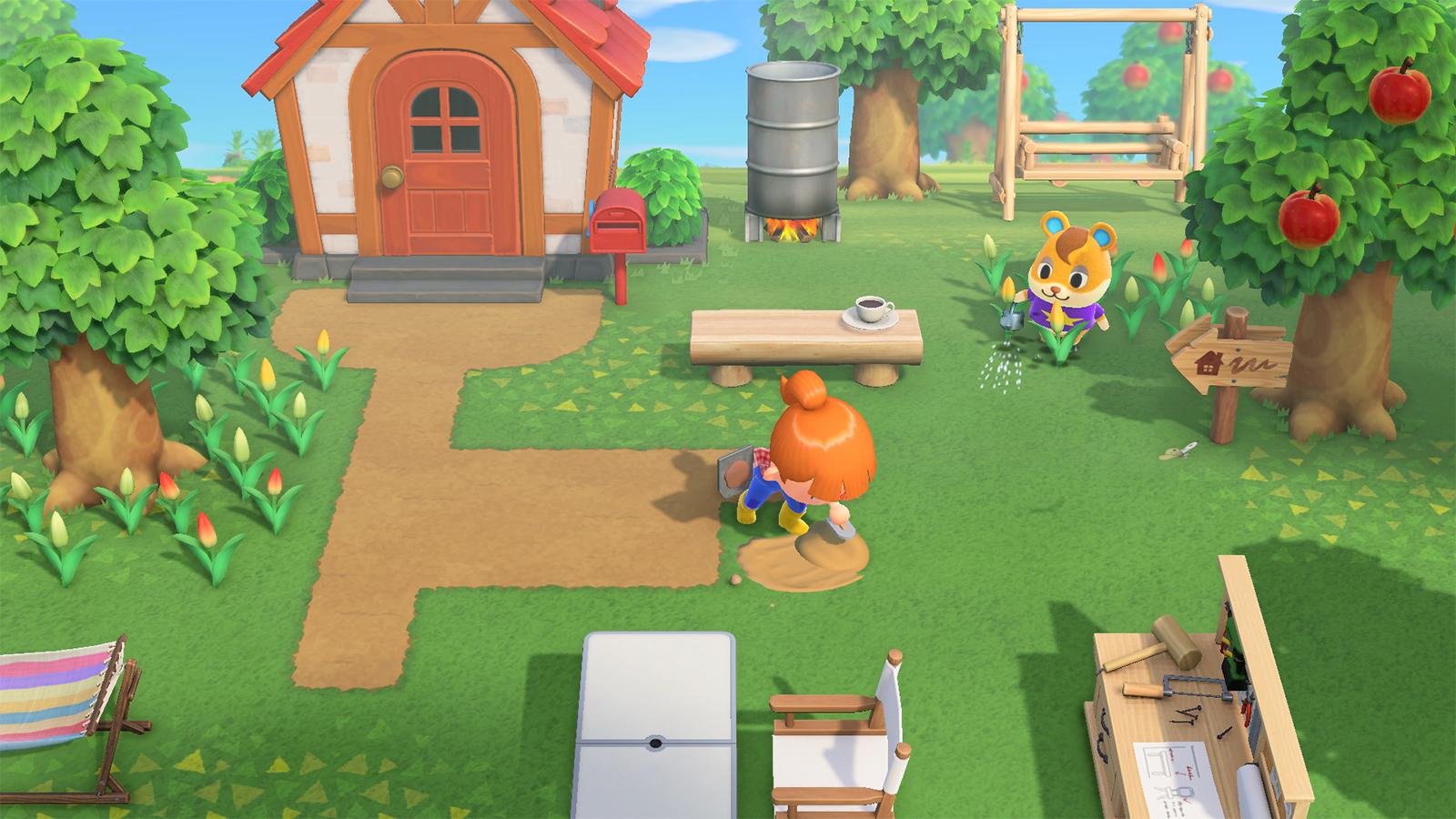 In Animal Crossing: New Horizons you can build your dream home.