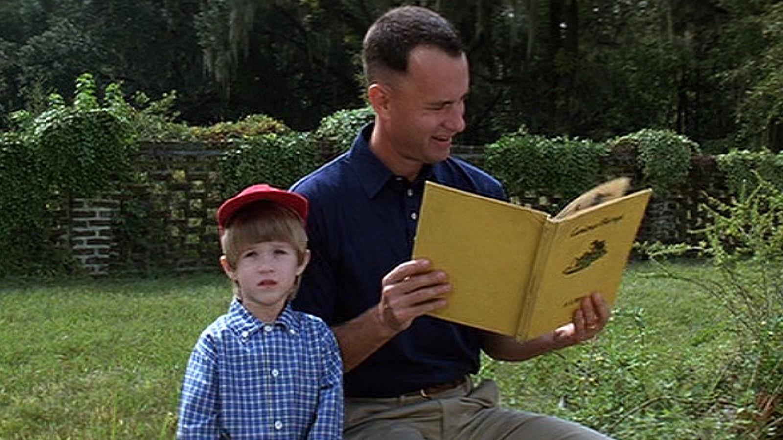 Haley Joel Osment and Tom Hanks in Forrest Gump