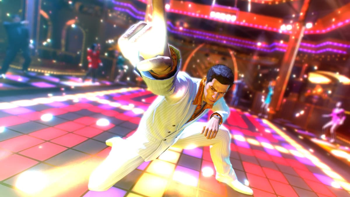 Kiryu dancing in Yakuza 0