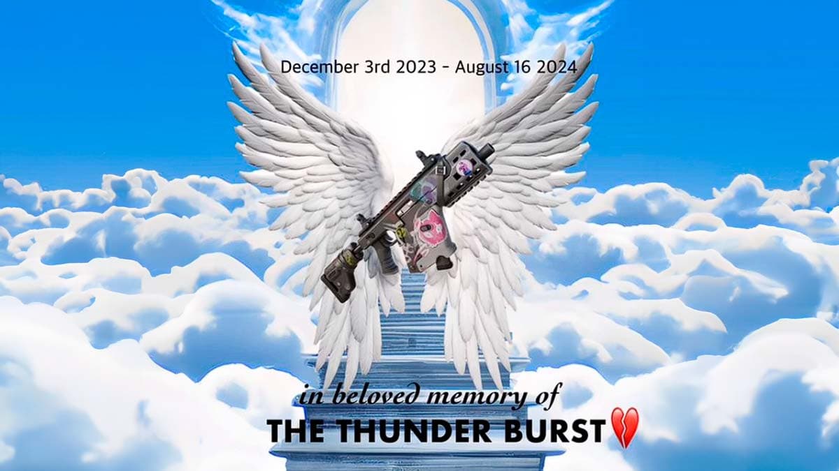 Funeral held at instagram in beloved memory of the Thunder Burst SMG Fortnite