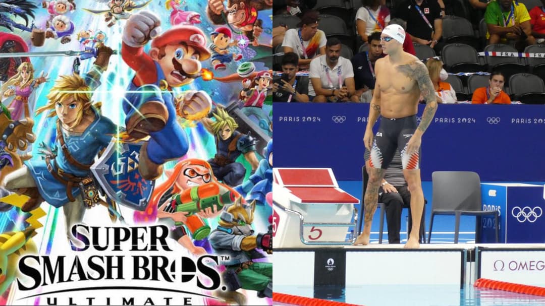 Девятикратного олимпийского чемпиона поймали за просмотром клипа Super Smash Bros.